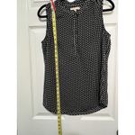 Banana Republic  Women’s Size 10 Black White Polka Dot Sleeveless Blouse Chic EUC Photo 7