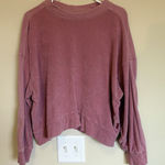 Varley Lyle Top Women Meidum Pullover Sweatshirt Mesa Rose Photo 0