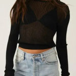 Free People  H20 Crew Pullover Size Medium NWOT $98 Photo 0