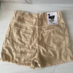 Free People SR vs. Sandrine Rose X Raw Hem Shorts- Sunflower- Size 26-NWT Photo 3