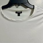 EXPRESS  White Short Sleeve Fitted Bodysuit (1036) Photo 1