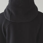 Lululemon Black Scuba Hoodie Full Zip Up Jacket Cotton Fleece Women’s Size 4 Photo 1