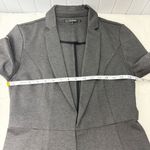 Quince  Dark Gray Blazer Notch Collar Long Sleeve Hook and Eye Work Size S Photo 8