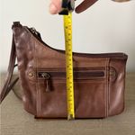 Fossil Crossbody Travel Wallet Bag in Brown Leather Photo 8