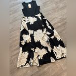 BTFBM 2025 floral white ruffle black and Cream Floral Maxi Dress Size M Photo 9