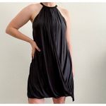 A.L.C. Black Gray Draped Halter Neck Shift Mini Dress Elegant Party Dress Size M Size M Photo 7
