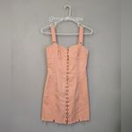 For Love & Lemons Peach Monika Hook-Front Denim Dress Photo 2