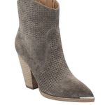 Marc Fisher LTD Daire Perforated Suede Boots, Women's 7M, Gray Photo 0