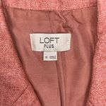 Loft Ann Taylor Plus Size 16 Pink Wool Blend Double Breasted Blazer Jacket Photo 5