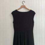 RALPH LAUREN Stretch Jersey Cowl Neck Cap Sleeve Dress in Black Size 12 NWT Photo 10