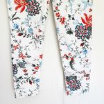 ERDEM Millicent White Multi Floral Crop Jeans Pants 8 Photo 6