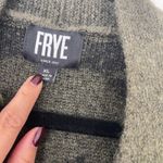 Frye Geometric Aztec Print Open Front Long Sleeve Cardigan Olive Size XL Photo 5