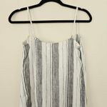 Reformation  Pineapple Dress Striped Linen Cream Black Women's Size XS Photo 5