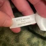 J. Crew green leopard print quilted‎ snap fleece pullover sweatshirt small Photo 6