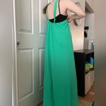VICI Atiana Satin Halter Maxi Dress Size XL Green Photo 2