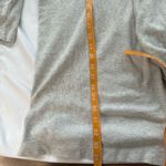 Madewell Grey Size M Rainbow Embroidered Cotton Robe NO BELT Pockets Boho Retro Photo 7