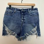 Good American - Bombshell Shorts Distressed Blue Jean Denim High-Rise Photo 2