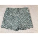 The Limited  Ladies Size 4 Floral‎ Green Tailored Chino Walking Shorts Photo 6