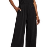 Jason Wu  Palazzo Cowl Neck Chain Straps Black Jumpsuit Wide Leg Formal Party XS Photo 0