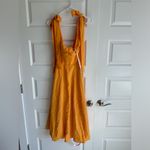 House Of CB Alicia Tangerine Orange Midi Sun Dress XS NWT Photo 6