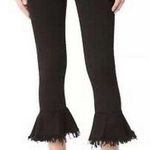 McGuire Denim McGuire Bohemia Ruffle Kick Flare Cropped Jeans Size 28 Skinny Pants Black Photo 0