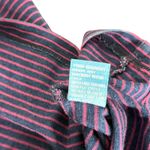 J. McLaughlin Striped 3/4 Sleeve Cotton Top Tee Womens M Blue Pink Casual Preppy Photo 4