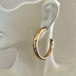 Alison Lou x J.Crew Crystal Hoop Earrings Gold Photo 3