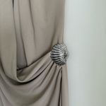 ZARA NWT  Shell Halter Dress in Beige Photo 8