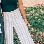 Francesca's Flare Striped Pants Photo 0