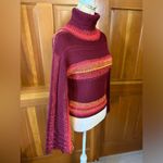 Free People Close To Me Pullover Turtleneck Sweater. Red Photo 5