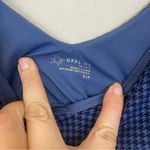 Aerie OFFLINE By Royal Navy Mini Houndstooth V-Neck Longline Sports Bra Size S Photo 3