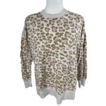 Aerie  Oversized Desert Sweatshirt Animal Print Side Slit Pullover XS LEOPARD Photo 1