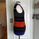 The Limited Vintage 1990s  stripe multicolor long wool blend vest Photo 9