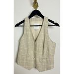 Madewell  Linen Cutaway Vest in Neutral Size US 0 Photo 2