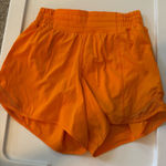 Lululemon Orange  Shorts Hotty Hot 4" Photo 0