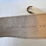 Nine West Vintage Cream Gold Tone Studded Belt Womens XL Boho Fall Western Photo 2