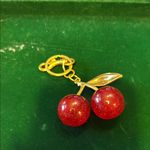 Beautiful red cherry purse, charm, and keychain​ Photo 1