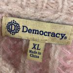 Democracy  Chunky Knit V Neck Striped Relaxed Fit Sweater Pullover size XL Photo 5