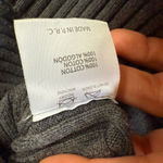 Brandy Melville Bridget Heather Grey Ribbed Collared Crop Cardigan Photo 5