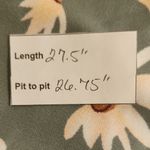  Green Daisy Print Sweatshirt Size 3X Shein Floral Sweatshirt Photo 6