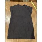 Theory  Crewneck Utility linen blend navy cap sleeve shift dress size  6 Photo 9