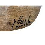 VTG Caro Nan Signed Wooden Basket Box Purse Minna Hart Store Illinois 1960s Brown Photo 6