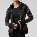Athleta  Triumph Full Zip Jacket Black Camo Sz 1X Photo 0