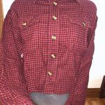 American Eagle  cropped flannel Photo 1