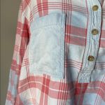 American Eagle  Outfitters Oversized Plaid Polo Shirt Photo 5