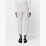 Ami Paris Gingham Check Cropped Wool Trouser Pants Blue Size 8 Photo 1