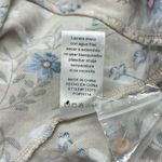 Fate Tan Blue Flower Print Oversized Boho Long Sleeve Button Down Shirt Photo 11