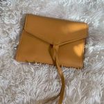 Glass Ladder Co Yellow Leather Crossbody Bag Tech Organizer NWT but FLAWED Photo 0