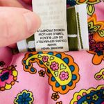 Vintage 70s Tribute Mod Floral Paisley Shirt Dress Long XL Pink Photo 9