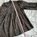 Rails  Ariana Top Blouse Black Print Animal Leopard Medium Savannah Photo 6